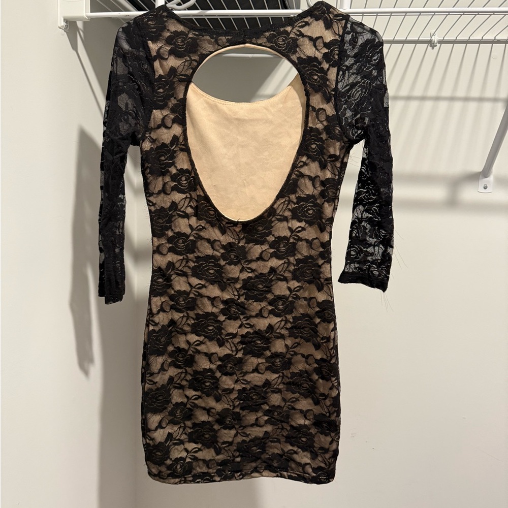 Symphony Black Lace Dress